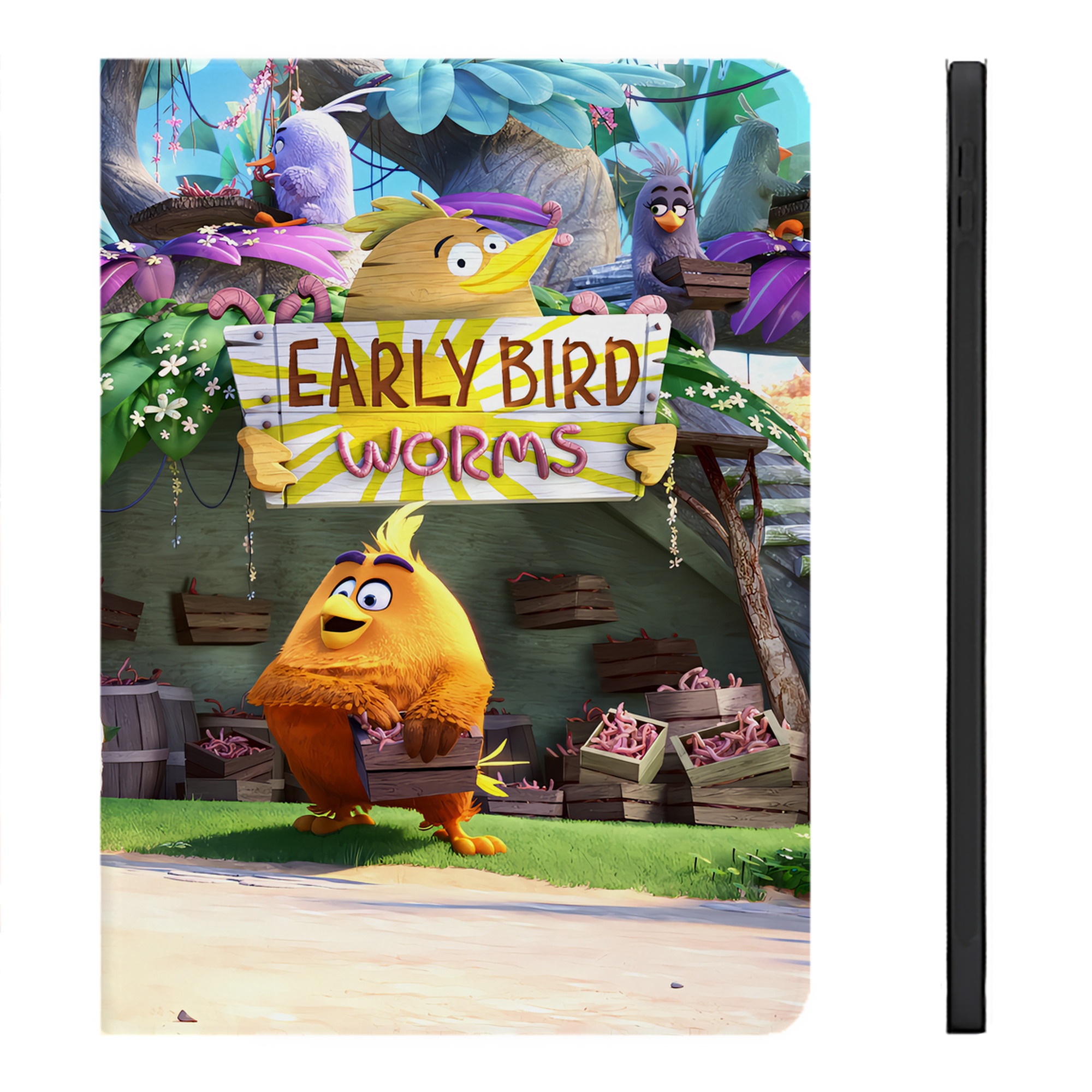 （画像用） Angry Birds アングリーバード IPadケース ペンホルダー付き ブックスタイルデザイン